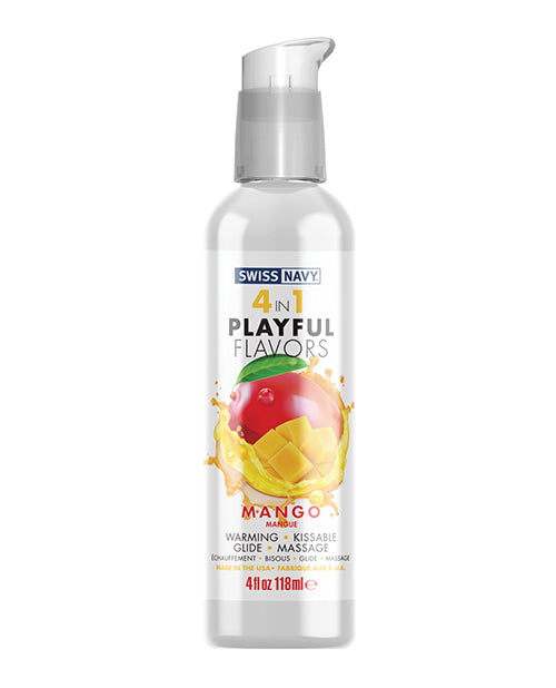 Swiss Navy 4 in 1 Playful Flavors Mango  - 4 oz