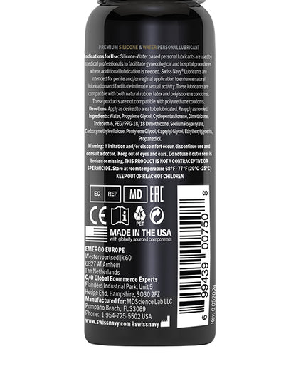 Swiss Navy Premium Hybrid Lubricant - 1 oz Bottle