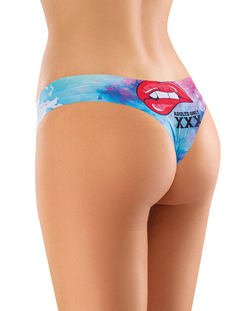 Mememe Cabal Jade Printed Thong XL