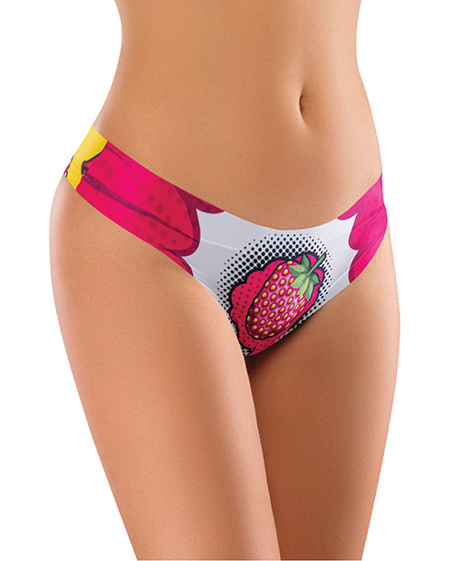 Mememe Intrigue Kissberry Printed Thong