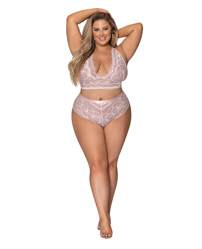 Exposed Seabreeze Strappy Back Cami & Short Blush 2X - Image 3
