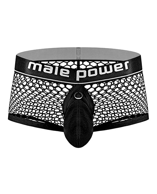 Cock Pit Fishnet Mini Cock Ring Short Black LG