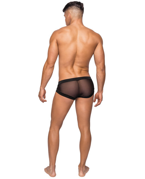 Hoser Stretch Mesh Micro Mini Short Black LG