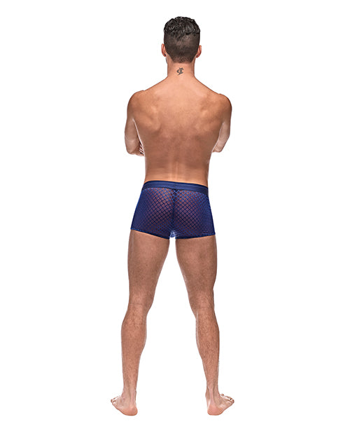 Diamond Mesh Mini Short Blue LG