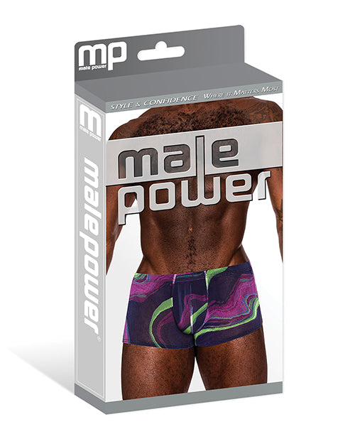 Galactic Sheer Poly Spandex Mini Short Multi Color SM