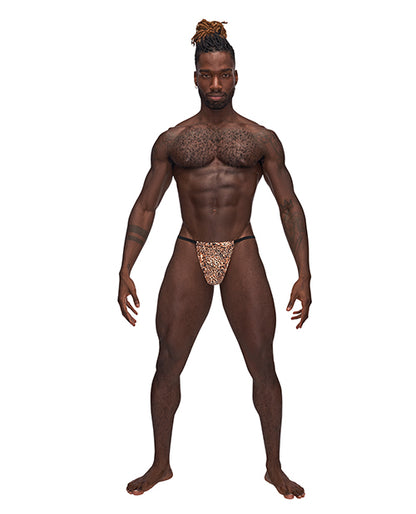 Male Power Male Power Posing Strap Thong Animal Print O/S - Image 3