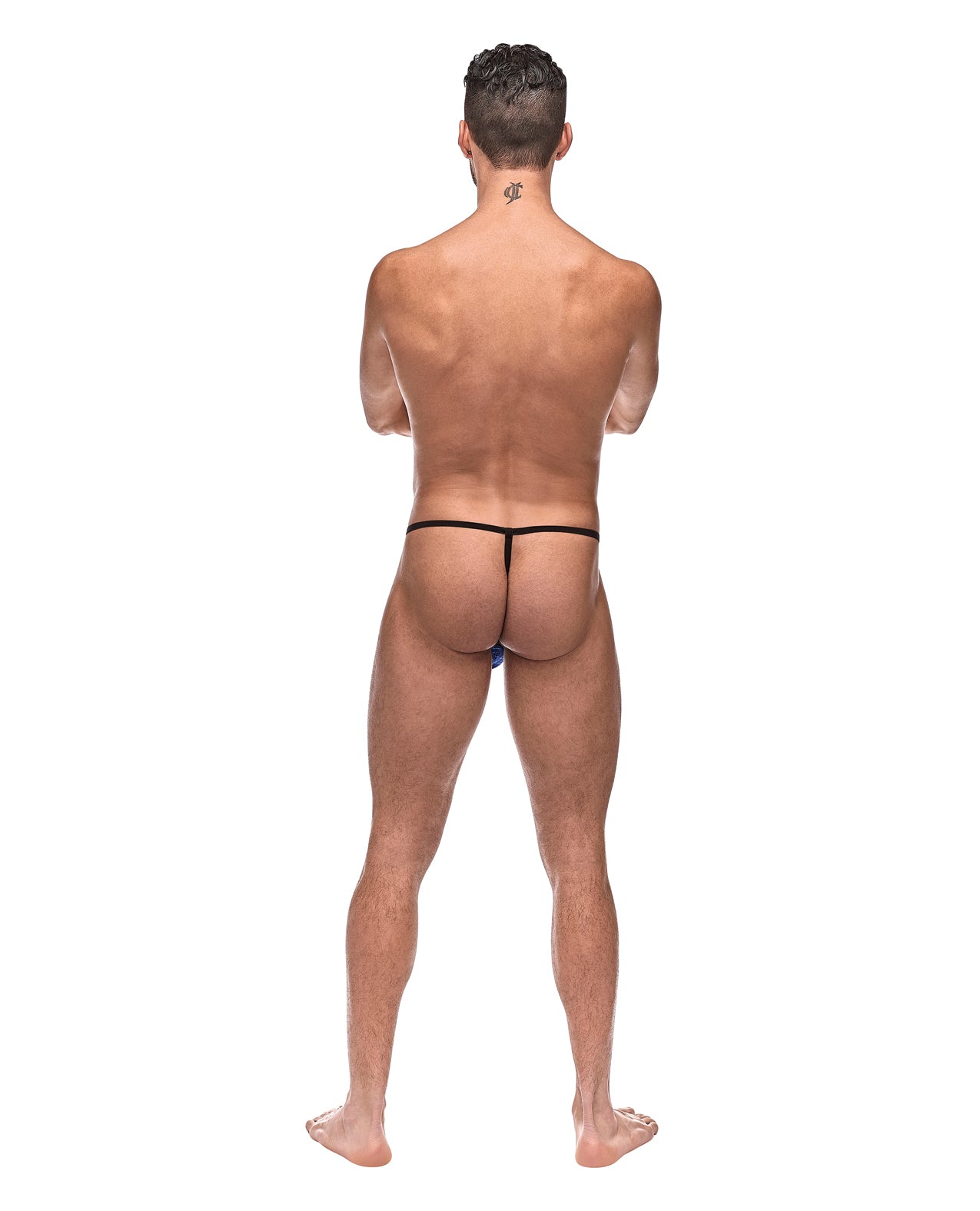 Diamond Mesh Posing Strap Blue O/S