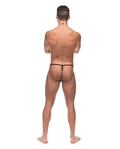 Diamond Mesh Posing Strap Blue O/S