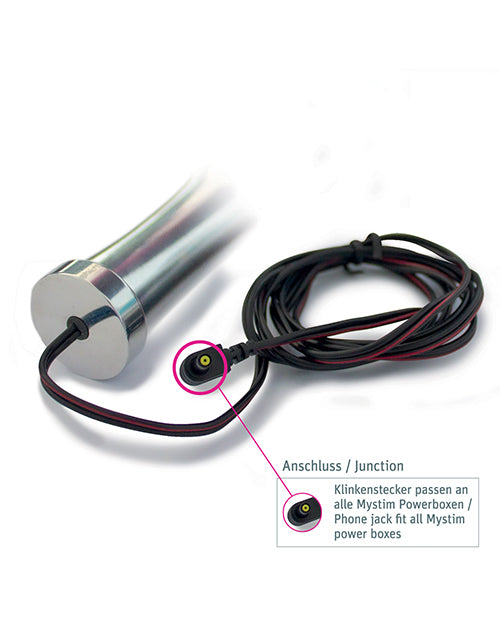 Mystim O(h!)-thello e-Stim Oval Aluminum Dildo