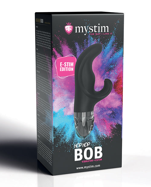 Mystim Hop Hop Bob eStim Vibrator - Black