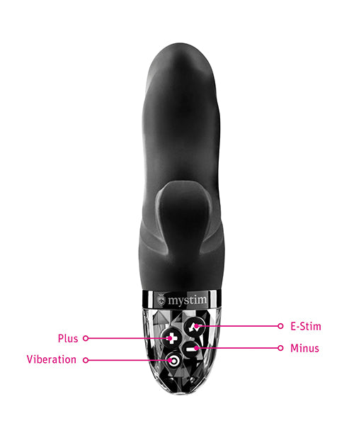 Mystim Hop Hop Bob eStim Vibrator - Black