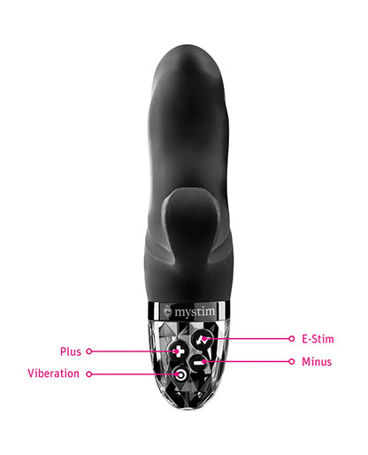 Mystim Hop Hop Bob eStim Vibrator - Black