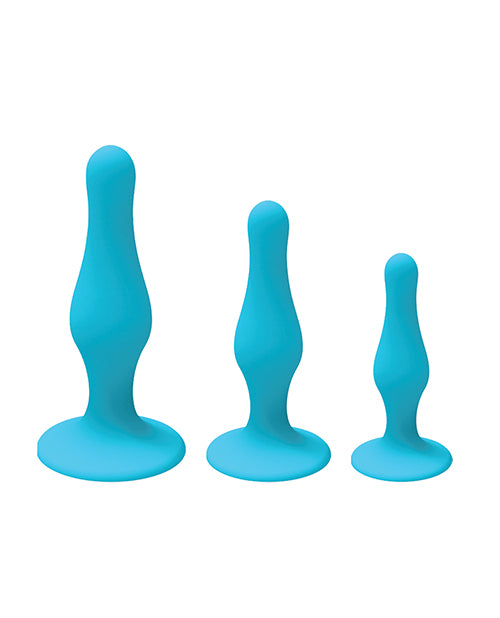 Nobu Rainbow Silicone Plug Set - Blue