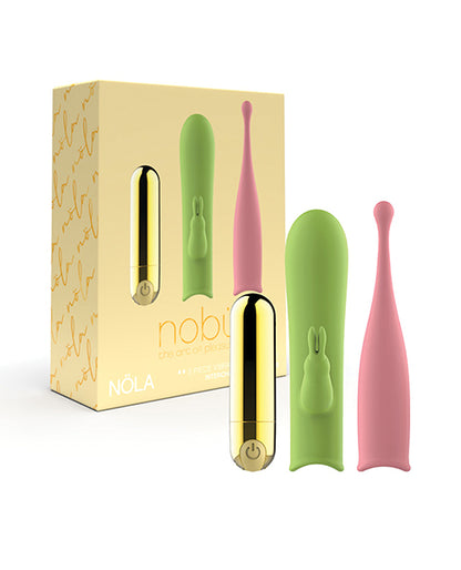 Nobu Nola Interchangeable Bullet Set - 3 Piece Set Pink/Green