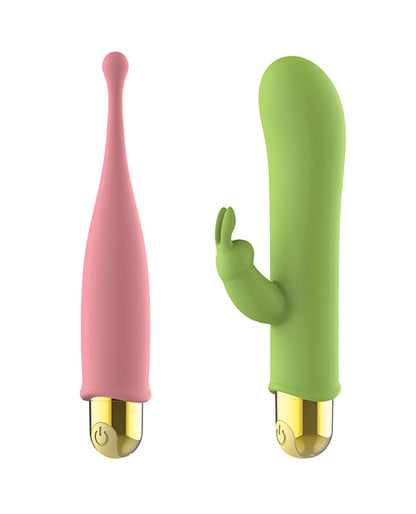 Nobu Nola Interchangeable Bullet Set - 3 Piece Set Pink/Green