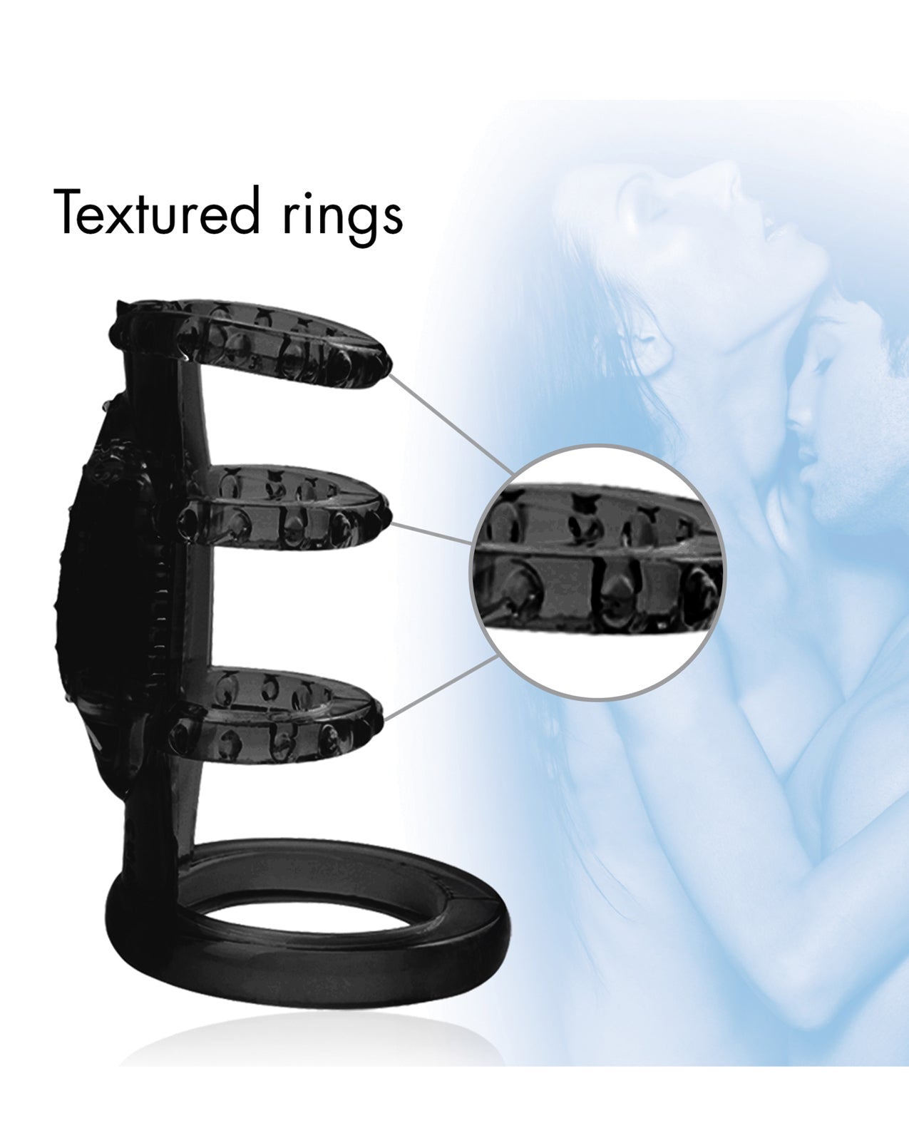 Doctor Love's Zinger Vibrating Cock Cage - Black