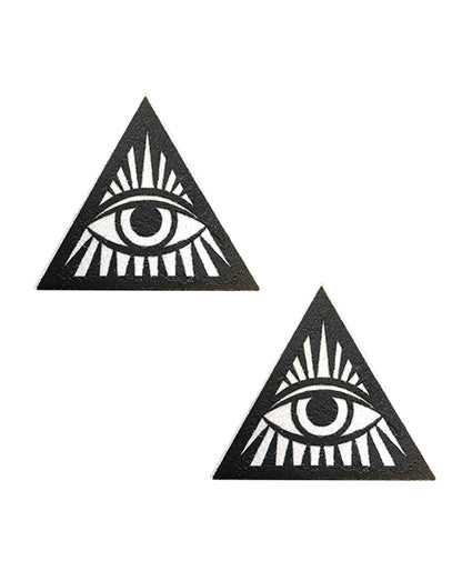 Neva Nude Neva Nude Eye of Providence Pasties - Black/White O/S