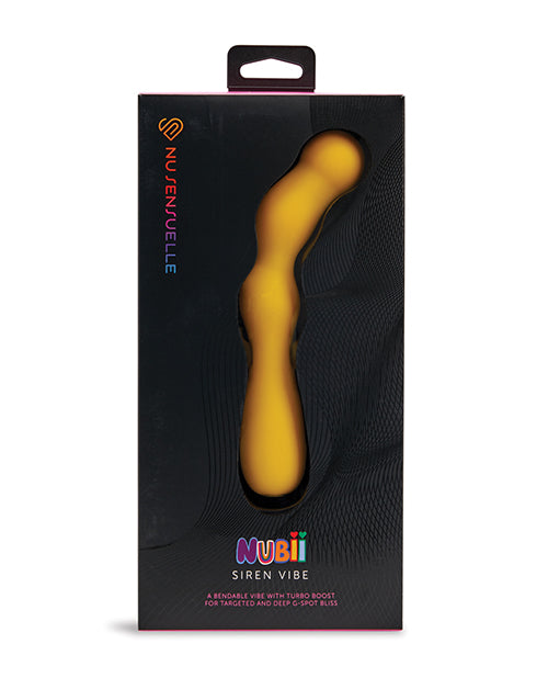 Nu Sensuelle Siren Nubii G-Spot Vibe w/Hinge - Yellow