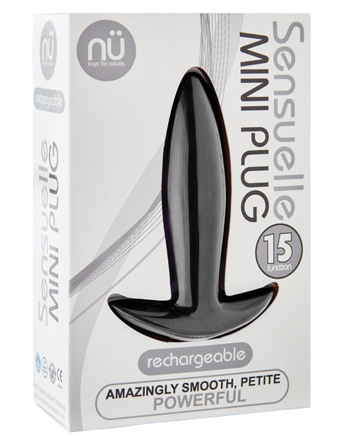 Nu Sensuelle Mini Butt Plug - Black