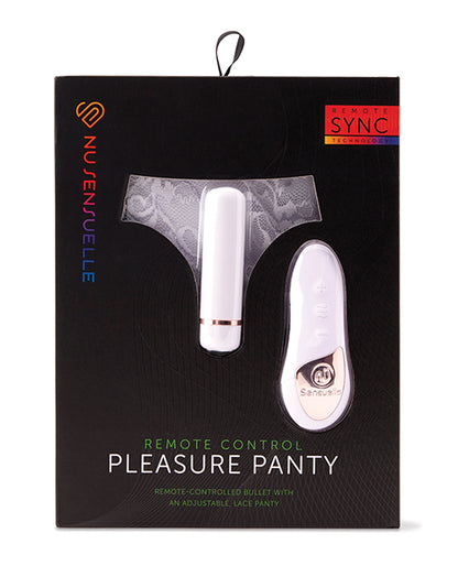 Nu Sensuelle Pleasure Panty Bullet w/Remote Control 15 Function - White