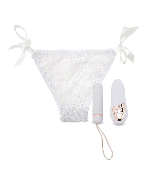 Nu Sensuelle Pleasure Panty Bullet w/Remote Control 15 Function - White