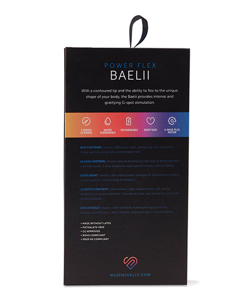 Nu Sensuelle Baelii Flexible G Spot Vibe 20 Function - Navy