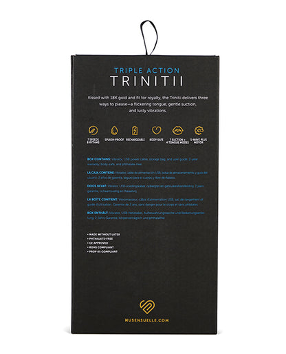 Nu Sensuelle Trinitii Tongue Vibe - 18k Gold
