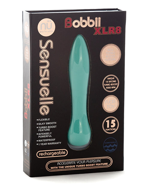 Nu Sensuelle Bobbii Flexible Vibe XLR8 Turbo Boost - Electric Blue