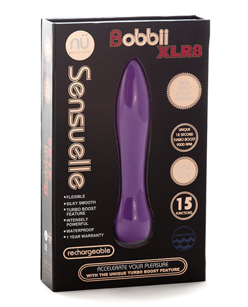 Nu Sensuelle Bobbii Flexible Vibe XLR8 Turbo Boost - Ultra Violet