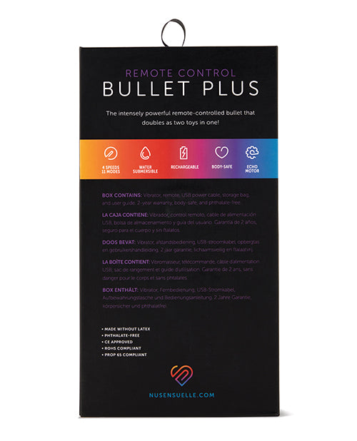 Nu Sensuelle Remote Control Wireless Bullet Plus - Rose Gold