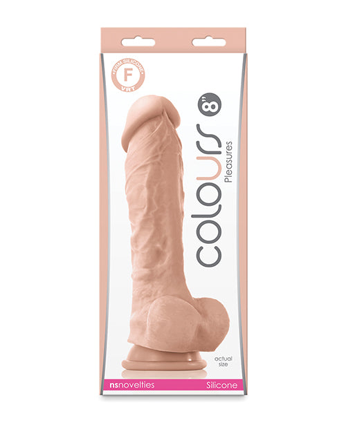 Colours Pleasures 8" Dildo - White