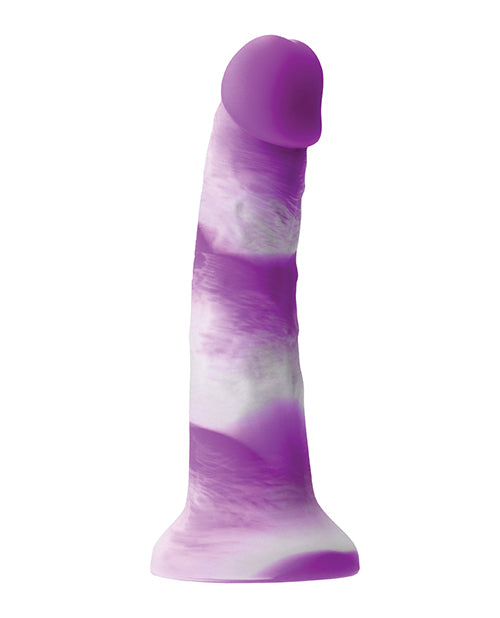 Colours Pleasures 7" Yum Yum Dildo - Purple