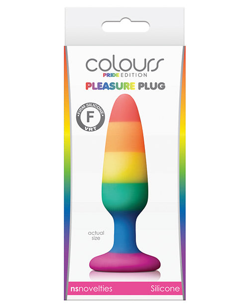 Colours Pride Edition Pleasure Plug Small - Rainbow