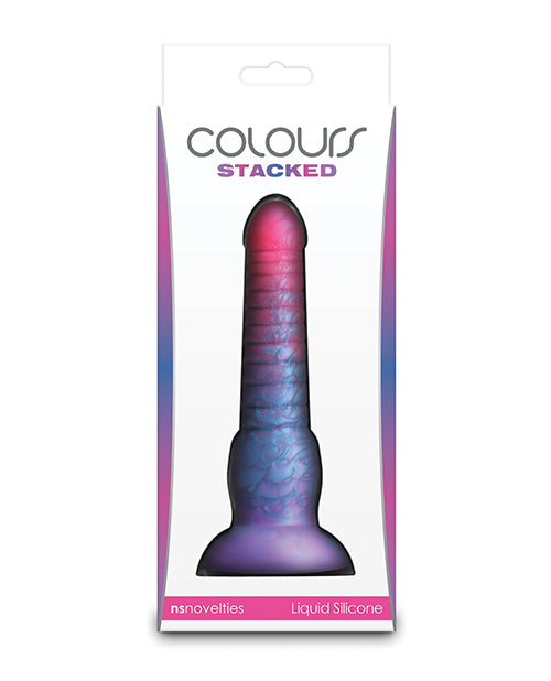 Colours Stacked 6" Dildo - Pink/Blue