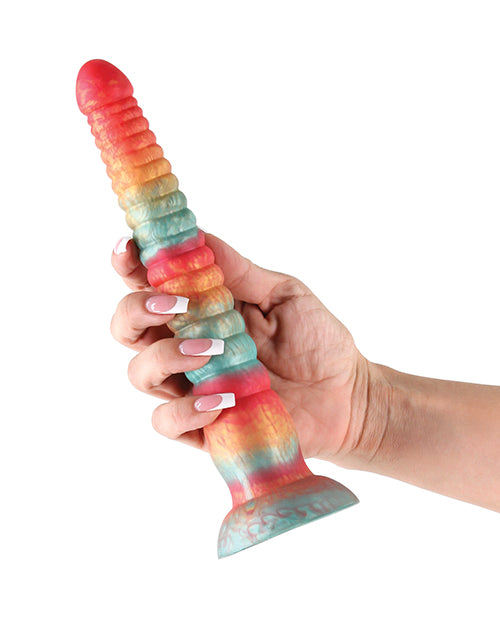 Colours Colours Stacked 9" Dildo - Red/Gold - Image 3