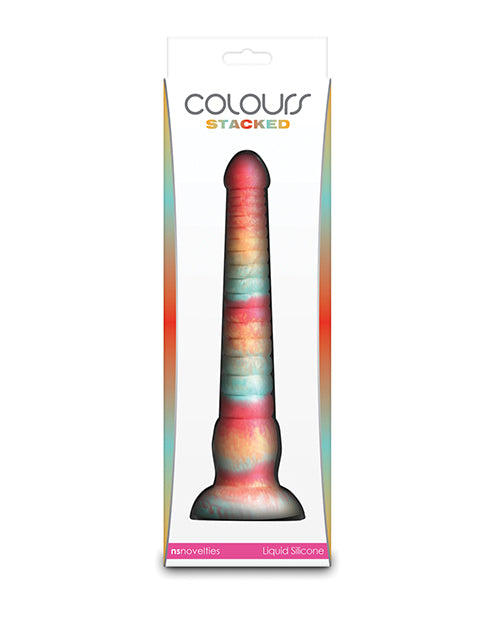 Colours Colours Stacked 9" Dildo - Red/Gold - Image 4