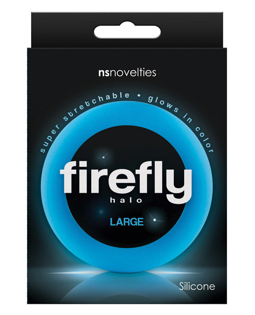 Firefly Halo Large Cockring - Blue