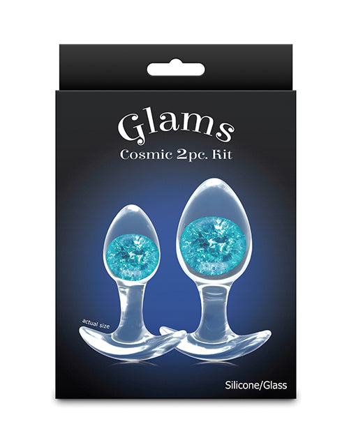 Cosmic Glams 2 pc Plug Kit - Blue