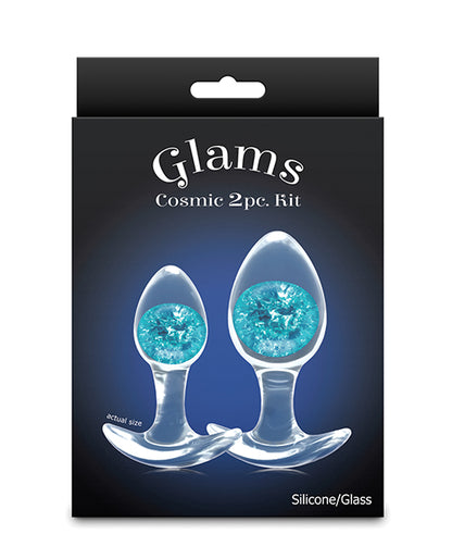 Cosmic Glams 2 pc Plug Kit - Blue