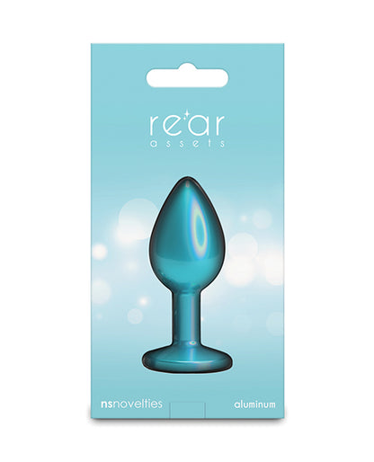 Rear Assets Small w/Teal Gem - Iridescent Teal