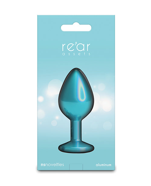 Rear Assets Medium w/Teal Gem - Iridescent Teal