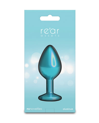 Rear Assets Medium w/Teal Gem - Iridescent Teal