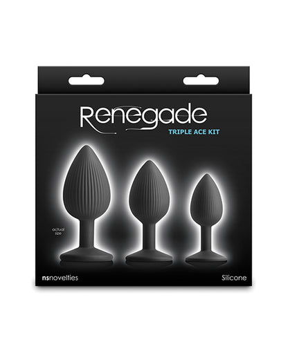 Renegade Triple Ace Anal Kit - Black