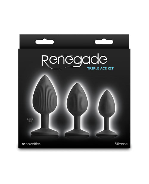 Renegade Triple Ace Anal Kit - Black