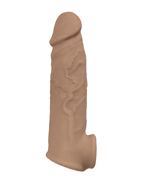 Natural Realskin Vibrating Penis Xtender - Brown