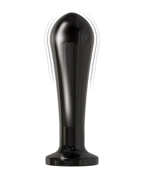 Ass-sation Remote Vibrating Metal Anal Bulb - Black