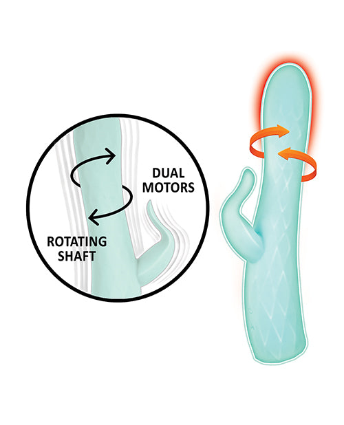 Goddess Heat-up & Rotating Vibrator - Aqua