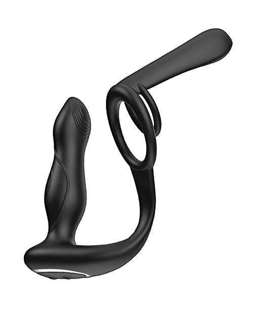 Enhancer Vibro Plug & Penis Sheath - Black
