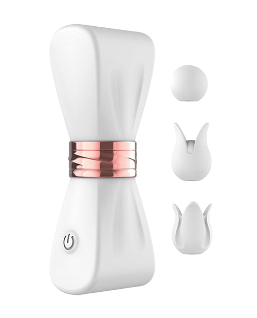 Gold Glam Tri-Tip Vibe - White