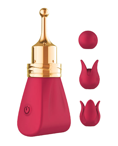 Gold Glam Tri-Tip Vibe - Red